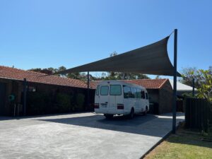 Charcoal HyparDesign Driveway Shade Sail - Cool Solutions (2)