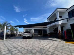 Charcoal Triple Carport Shade Sail
